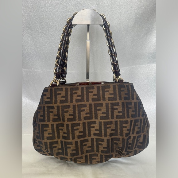 Authentic FENDI Mia Zucca Tote Bag - Picture 2 of 14